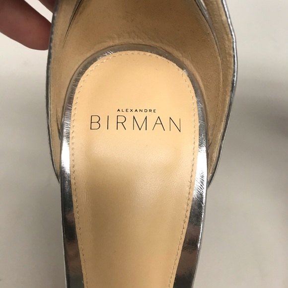 Alexandre Birman silver clear metallic heels NWOB - Picture 4 of 7